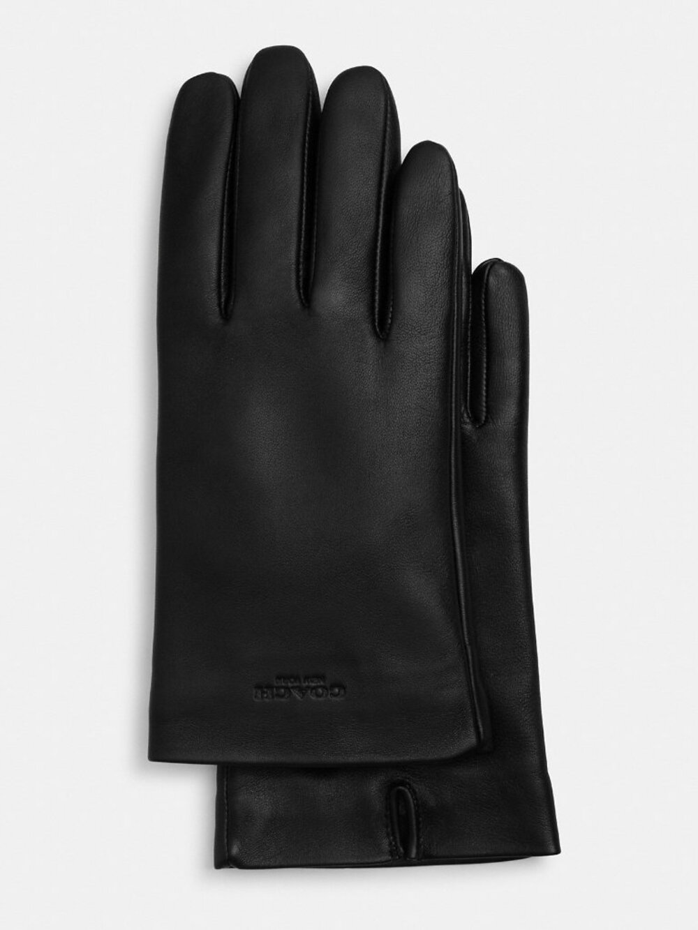 Coach Leather Tech Gloves for Women Style #CV864